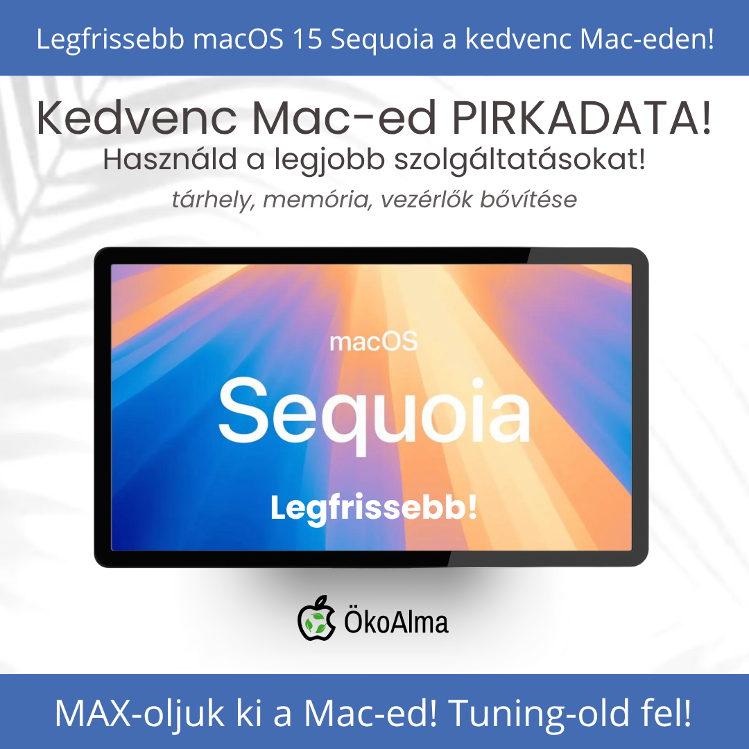 macOS 15 Sequoia frissítés - Mac (2008-2017)